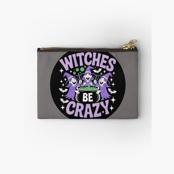 Item preview,  Witches Be Crazy 3: A cute and playful Halloween design with witches around a cauldron. For the Halloween Festive Season designed and sold by Grang Art Artistic Designs.