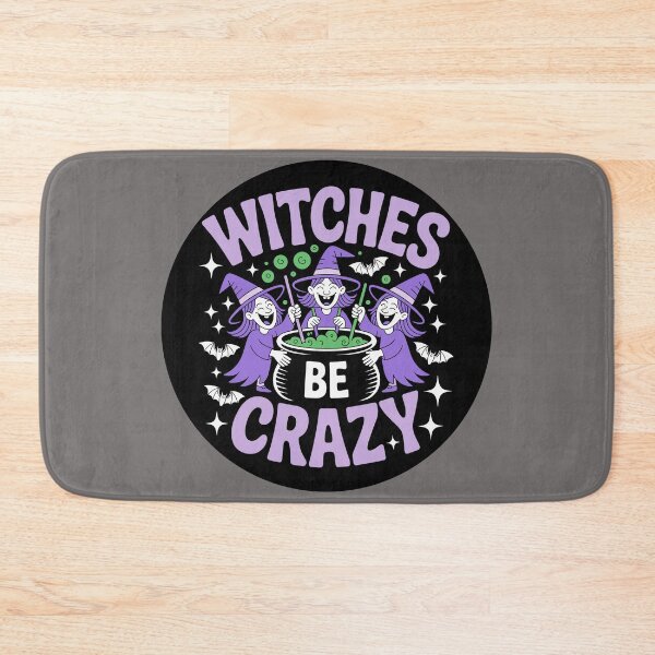 Item preview,  Witches Be Crazy 3: A cute and playful Halloween design with witches around a cauldron. For the Halloween Festive Season designed and sold by Grang Art Artistic Designs.