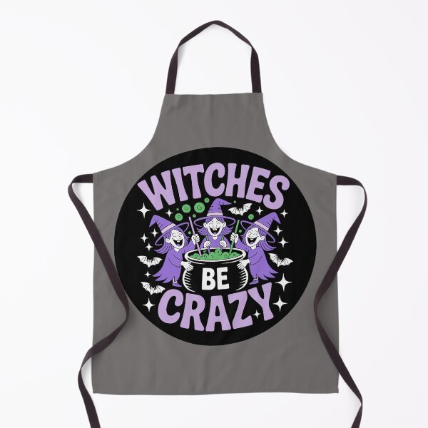 Item preview, Witches Be Crazy 3: A cute and playful Halloween design with witches around a cauldron. For the Halloween Festive Season designed and sold by Grang Art Artistic Designs.