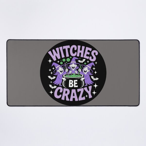 Item preview, Witches Be Crazy 3: A cute and playful Halloween design with witches around a cauldron. For the Halloween Festive Season designed and sold by Grang Art Artistic Designs.