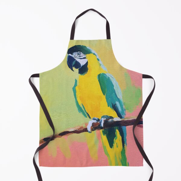 Item preview, Colorful parrot in minimalist oil style designed and sold by ArtHouseNiklas.