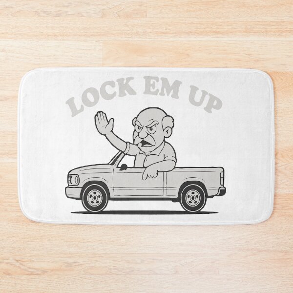 Item preview, Lock Um Up Funny Old Man Tee designed and sold by Ntic-Store.