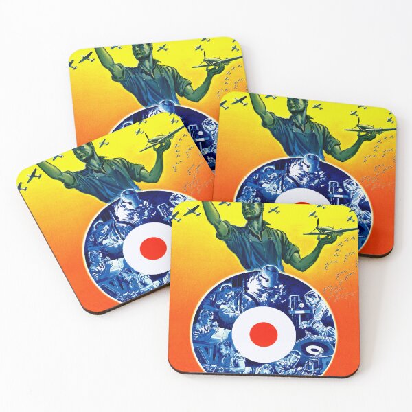 Item preview, Roll 'em Out WWII Propaganda Poster | Aircraft Production | Canadian Contribution | Vivid Color Scheme & Heroic Imagery designed and sold by artofuniverse.