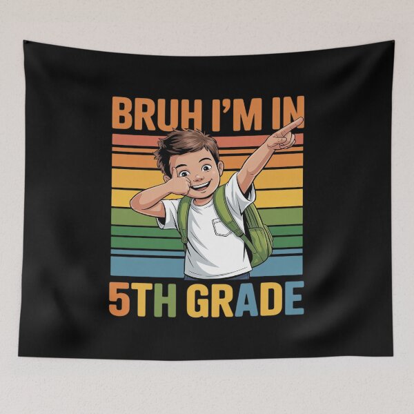 Item preview, Bruh I'm In 5th Grade Dabbing Boy Back To School designed and sold by tabdejinti.