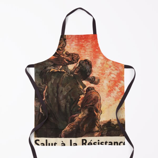 Item preview, French WWII Propaganda Poster | Salut à la Résistance Art | Bold & Heroic Resistance Fighters | Historical War Art Print designed and sold by artofuniverse.