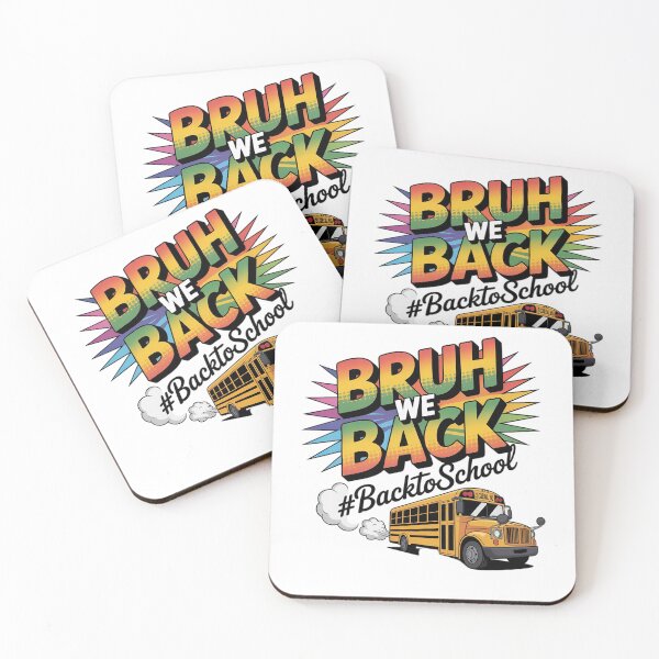 Item preview, Bruh We Back School Bus Back to School designed and sold by tabdejinti.