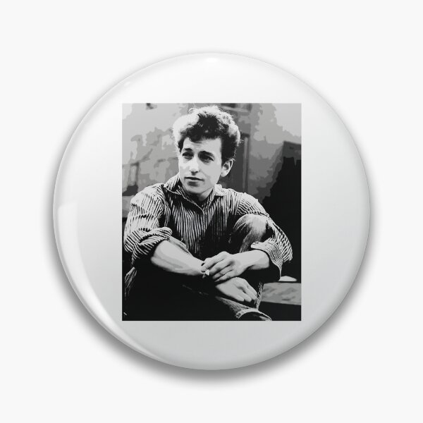 Item preview, B Dylan Monochrome Classic Folk Portrait Vintage Black  White Style designed and sold by OldVue.