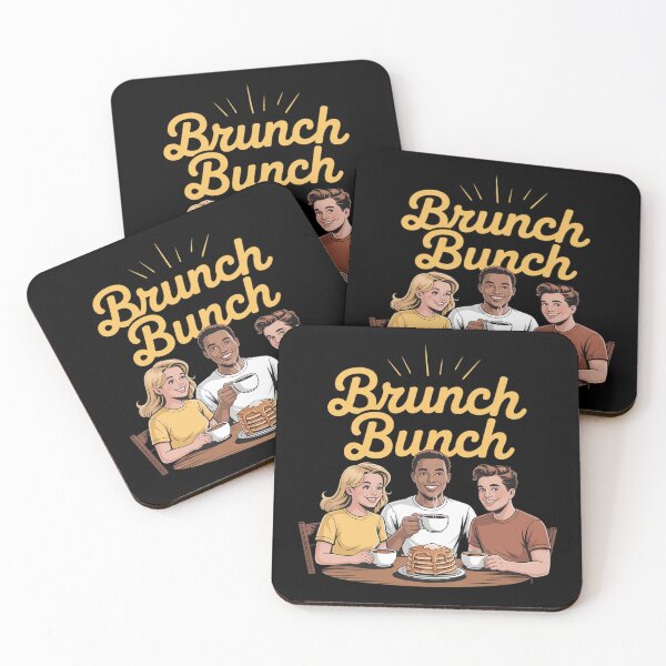 Aperçu de l'œuvre Brunch Bunch Cartoon Friends Pancake Café créée et vendue par tabdejinti.