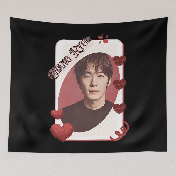 Item preview,  Chang Ryul ( ) Korean Actor Card Red Aesthetic Collage Design designed and sold by TERRALLEJO.