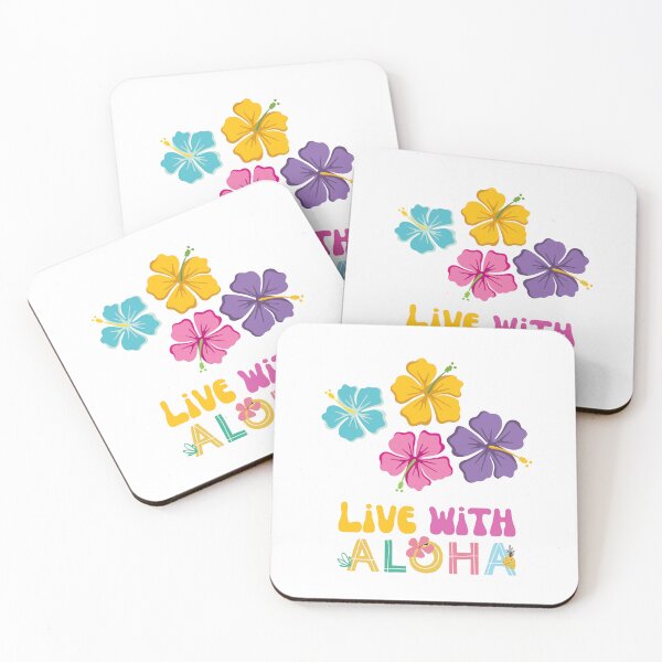 Item preview, Live With Aloha – Tropical Hibiscus Flower Hawaii Vibes Design designed and sold by luckyhue.
