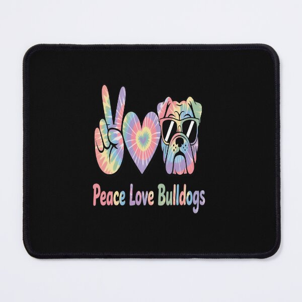 Item preview, Bulldog Mascot Back to School Peace Love Wildcats designed and sold by tabdejinti.