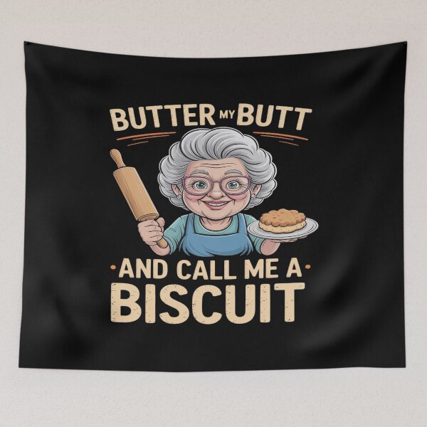 Item preview, Butter My Butt and Call Me a Biscuit – Retro Southern Sass designed and sold by tabdejinti.