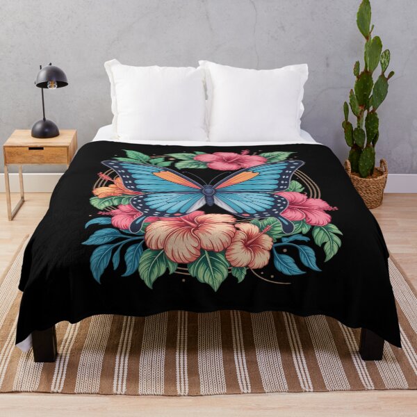 Item preview, Butterfly With Flowers I Aesthetic Butterfly designed and sold by tabdejinti.