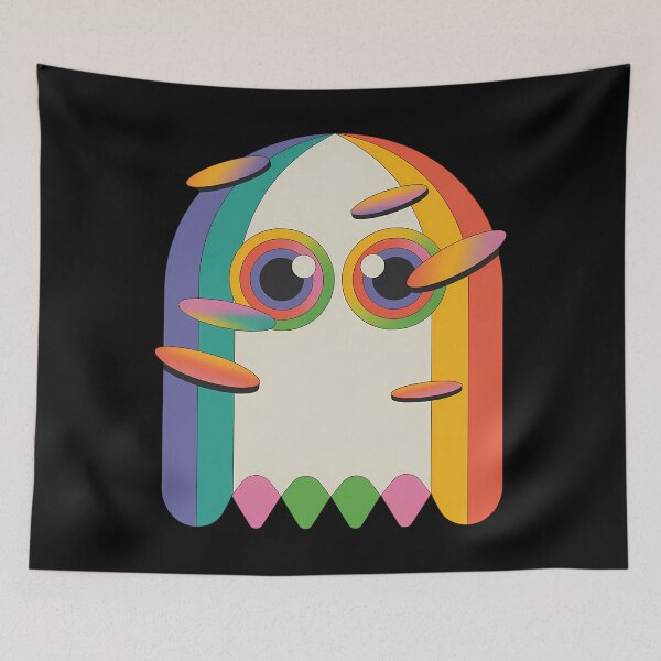 Item preview, Ghost Trippy Vaporwave Halloween Techno Rave EDM designed and sold by Bandikonsalez.