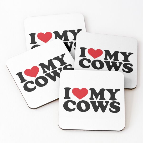 Item preview, I ❤️ My Cows – Cute Farm Animal Lover Design designed and sold by EmeraldeaArt.
