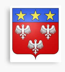 French France Coat of Arms 15266 Blason de la ville de Kemplich Moselle Canvas Print