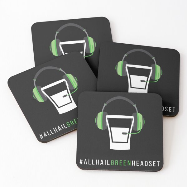 Item preview, All Hail Green Headset   designed and sold by dinaryWeirdosty.