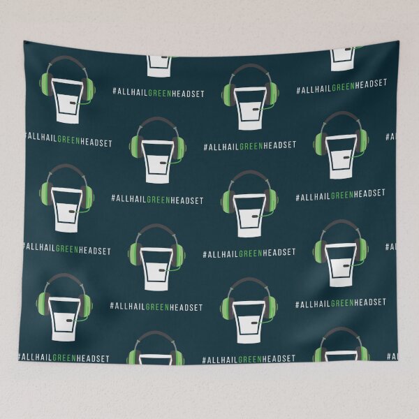 Item preview, All Hail Green Headset   designed and sold by dinaryWeirdosty.