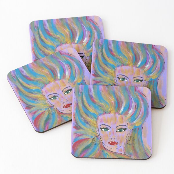 Item preview, Girl with colorful hair  designed and sold by ArtDesignDinaR.