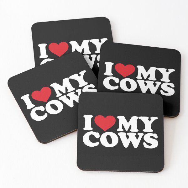 Item preview, I ❤️ My Cows – Cute Farm Animal Lover white Design designed and sold by EmeraldeaArt.