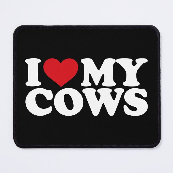 Item preview, I ❤️ My Cows – Cute Farm Animal Lover white Design designed and sold by EmeraldeaArt.