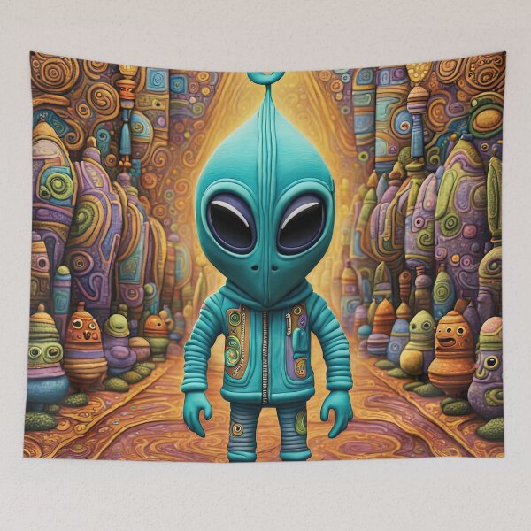 Item preview, Alien visiting Mexico designed and sold by Colin Bentham.