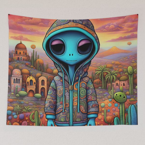 Item preview, Alien visiting Mexico designed and sold by Colin Bentham.
