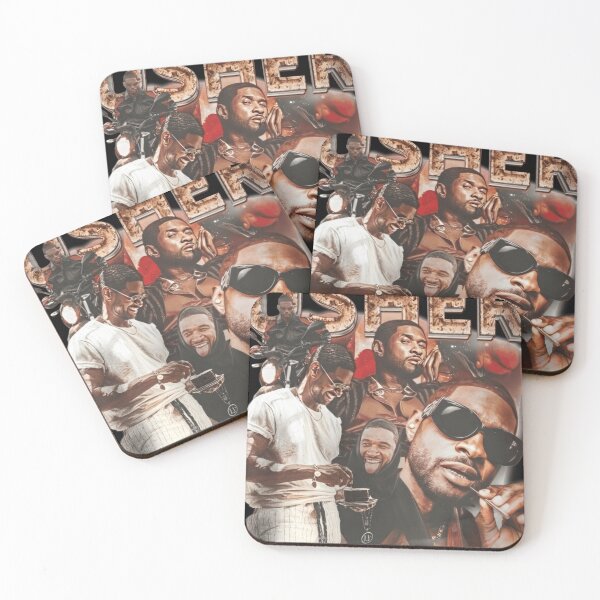 Item preview, Usher Retro Brown Tone Collage Tribute designed and sold by KelleyWSchwartz.