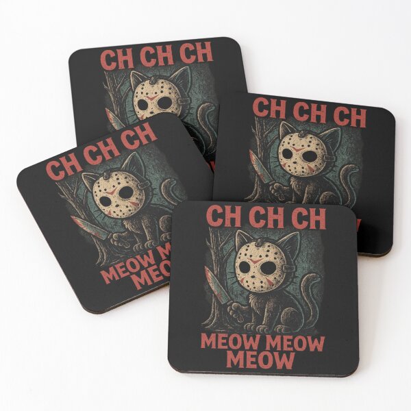 Item preview, Ch Ch Ch Meow Meow Meow – Funny Cat Horror Halloween Grunge  Classic T-Shirt designed and sold by reneealbxve.