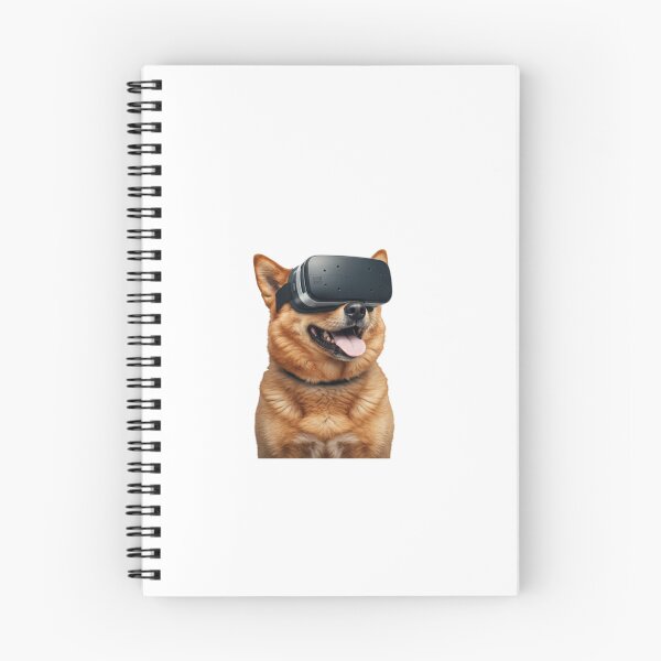 Artikelvorschau, Hund mit VR-Headset – Lustige Virtual-Reality-Welpenillustration entworfen und verkauft von PixelVibe782.
