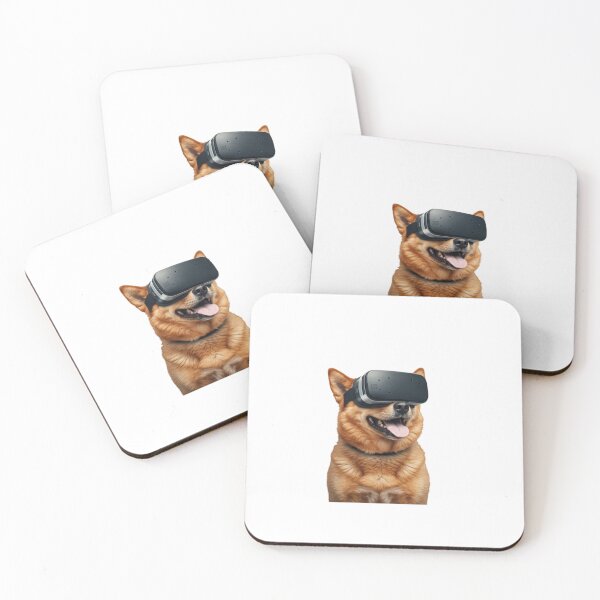 Item preview, Dog Wearing VR Headset – Funny Virtual Reality Puppy Illustration designed and sold by PixelVibe782.