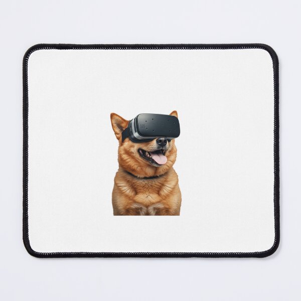 Item preview, Dog Wearing VR Headset – Funny Virtual Reality Puppy Illustration designed and sold by PixelVibe782.