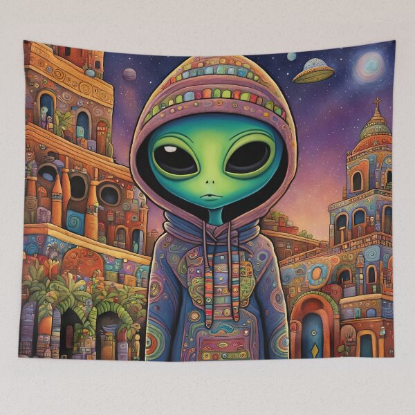 Item preview, Alien visiting Mexico designed and sold by Colin Bentham.