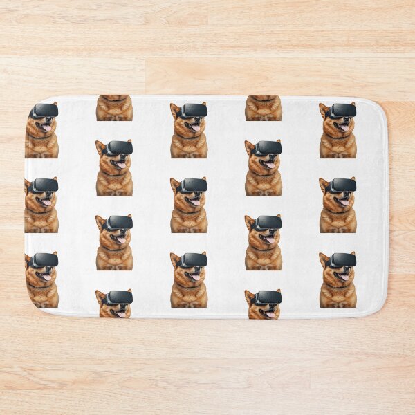Item preview, Dog Wearing VR Headset – Funny Virtual Reality Puppy Illustration designed and sold by PixelVibe782.