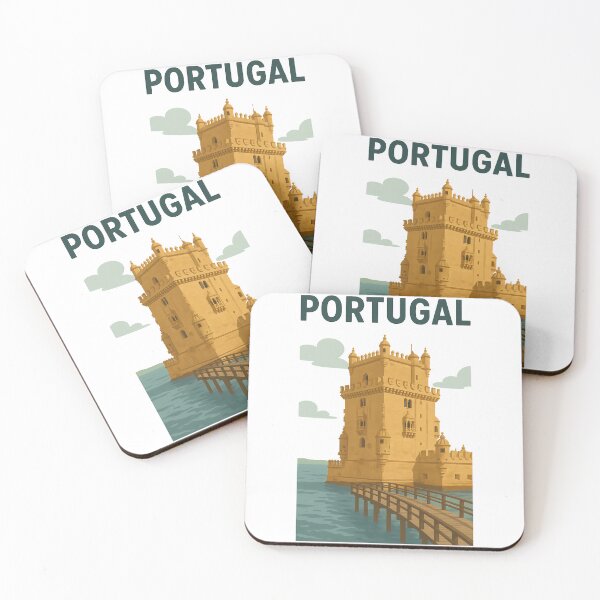Item preview, Belém Tower Portugal Vintage Travel Poster Art designed and sold by k3rstman1.