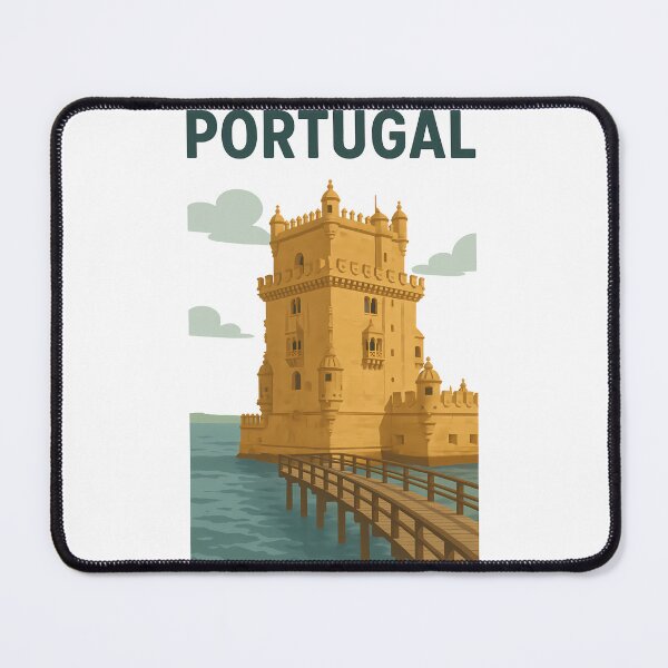Item preview, Belém Tower Portugal Vintage Travel Poster Art designed and sold by k3rstman1.
