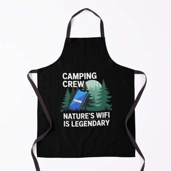 Item preview, Camping Crew Nature's WiFi Funny Forest Graphic designed and sold by ticlitule.
