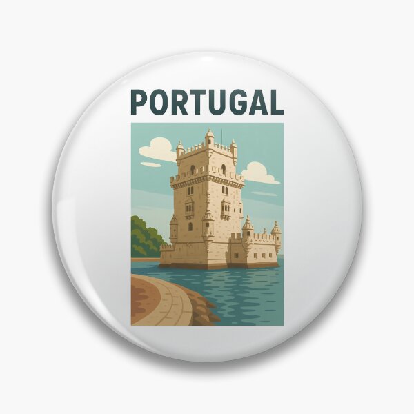Item preview, Portugal Belém Tower Vintage Travel Poster  designed and sold by k3rstman1.