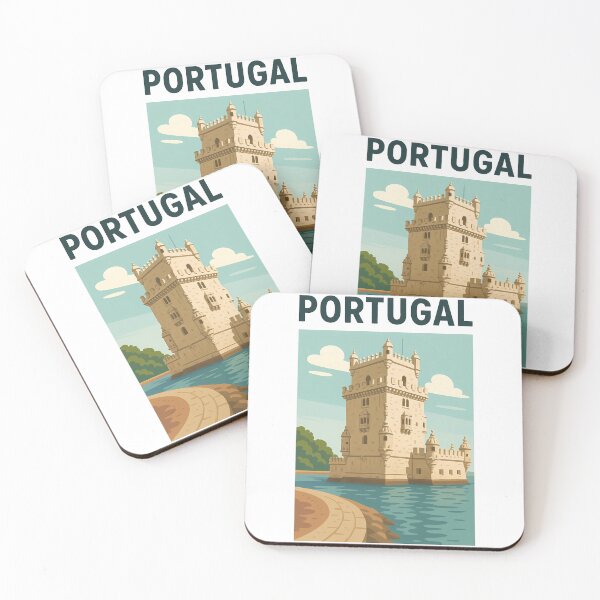 Item preview, Portugal Belém Tower Vintage Travel Poster  designed and sold by k3rstman1.