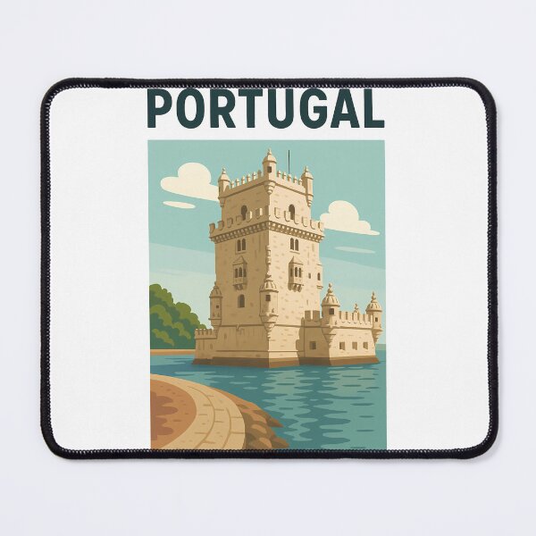 Item preview, Portugal Belém Tower Vintage Travel Poster designed and sold by k3rstman1.