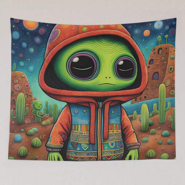 Item preview, Alien visiting Mexico designed and sold by Colin Bentham.