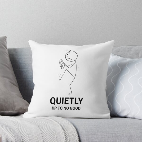 Artikelvorschau, Quietly Up to No Good | Funny Stick Figure Humor entworfen und verkauft von GiggleShift.
