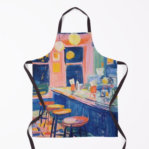 Item preview, American Diner in Impressionist Style designed and sold by ArtHouseNiklas.