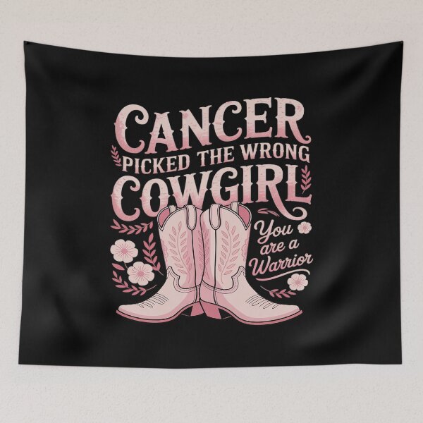 Item preview, Cancer Picked The Wrong Cowgirl You are a Warrior designed and sold by ticlitule.