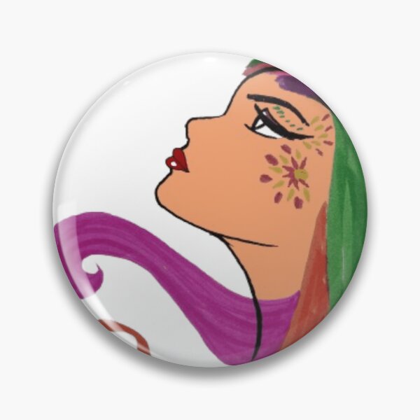 Item preview, Retrato colorido y caprichoso | Arte surrealista femenino designed and sold by BulletKitty82.