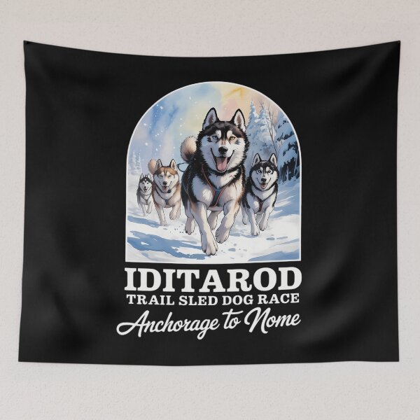 Item preview, Alaska Dog Iditarod Tril Sled Dò Rage Anchorage To Nome designed and sold by ValerieRodrigue.