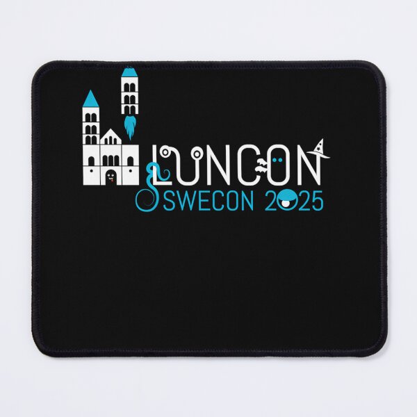 Artikelvorschau, Luncon 2025 Liggande Logga Fr Svart Bakgrund entworfen und verkauft von BinneyKassidy.