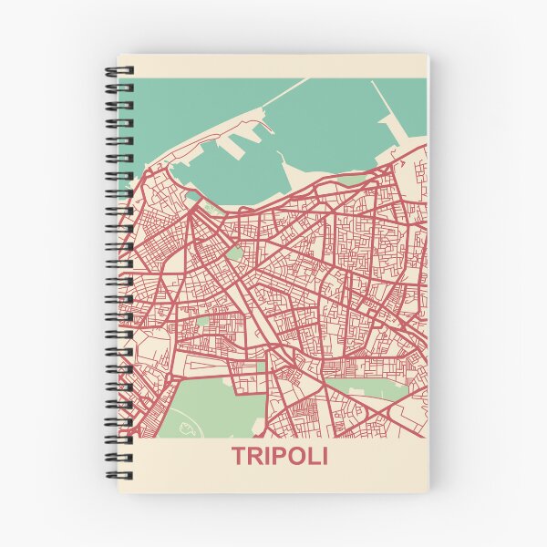 Item preview, Tripoli Map designed and sold by MapsByLeo.
