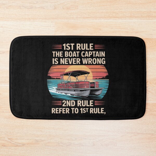 Item preview, Captain Never Wrong Lake Boating Sailing Pontooning Pontoon designed and sold by ticlitule.