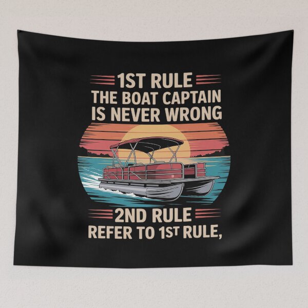 Item preview, Captain Never Wrong Lake Boating Sailing Pontooning Pontoon designed and sold by ticlitule.